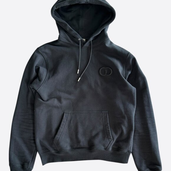 Dior Black CD Icon Embroidered Hoodie - Picture 1 of 6